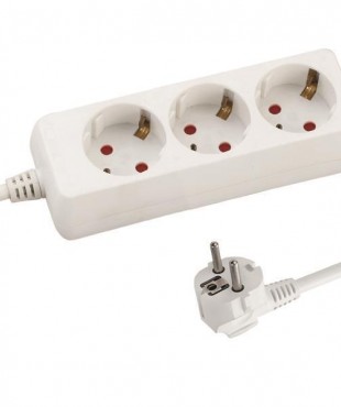  ΠΟΛΥΠΡΙΖΟ 3 ΘΕΣΕΩΝ ΜΕ ΚΑΛΩΔΙΟ 3X1,5mm 5m ΜΕ ΠΡΟΣΤΑΣΙΑ ΕΠΑΦΩΝ