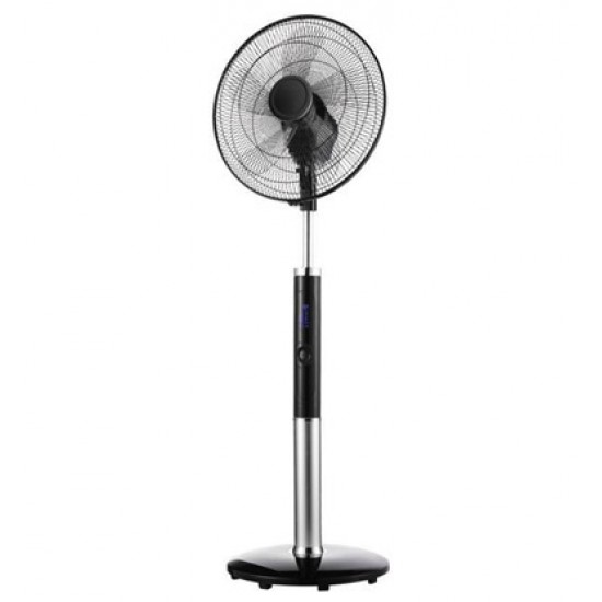 ΑΝΕΜΙΣΤΗΡΑΣ ΜΕ ΟΡΘΟΣΤΑΤΗ ΚΑΙ ΣΤΡΟΓΓΥΛΗ ΒΑΣΗ ΜΑΥΡΟΣ ΜΕ ΚΟΝΤΡΟΛ Φ43 65 BLADES